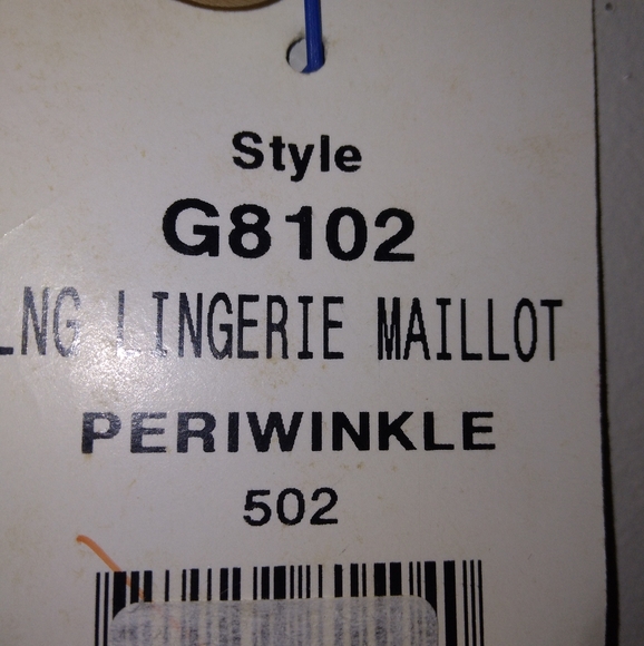 NWT GABAR Swimwear Periwinkle Plaid One Piece w/ built-in padding Size 16L - Picture 5 of 12